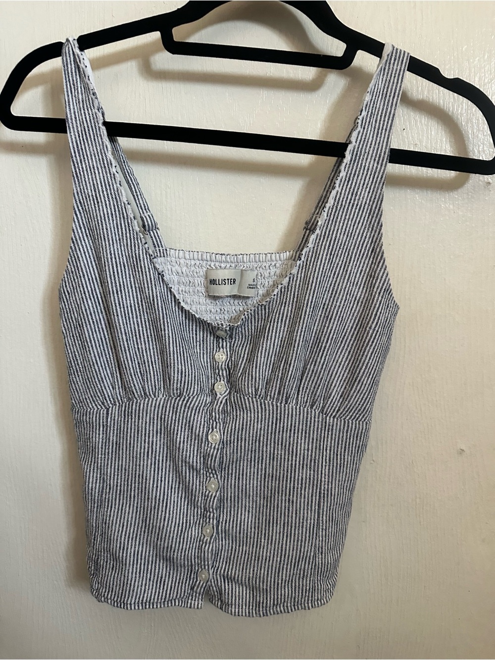 Hollister Pink, Cream & Gray Striped Women's Tank Tops - Picture 5 of 7